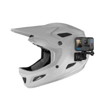 GoPro front and side helmet mount for motorcycle, ski or bicycle helmets - black